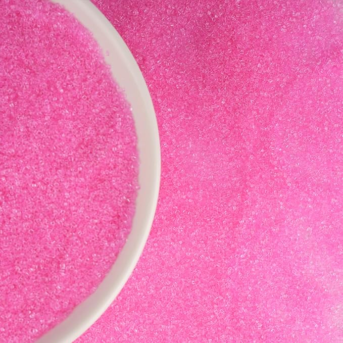 Pink Sanding Sugar for Baking 4 oz Edible Sparkling Sugar Sprinkles Coarse Sugar Crystals for Baking Topping Cake Cookie Cupcake Topper Ice Cream Decoration Supplies