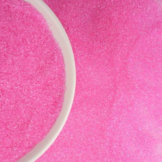 Pink Sanding Sugar for Baking 4 oz Edible Sparkling Sugar Sprinkles Coarse Sugar Crystals for Baking Topping Cake Cookie Cupcake Topper Ice Cream Decoration Supplies