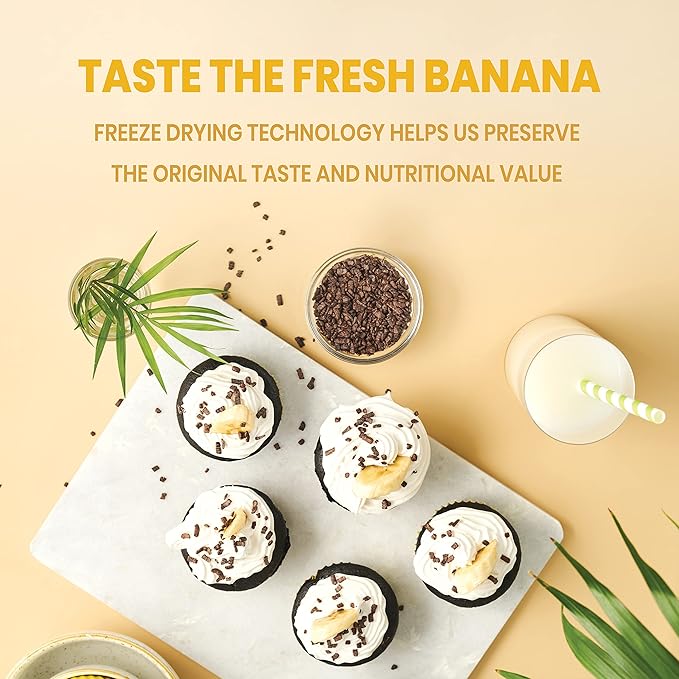 Jungle Powders Banana Powder for Smoothies 5 Ounce Bag Freeze Dried Banana Powder Single Ingredient 35 Servings - Additive, Filler, Gluten Free Bananas Extract for Baking Flavoring Flakes Flour Juice