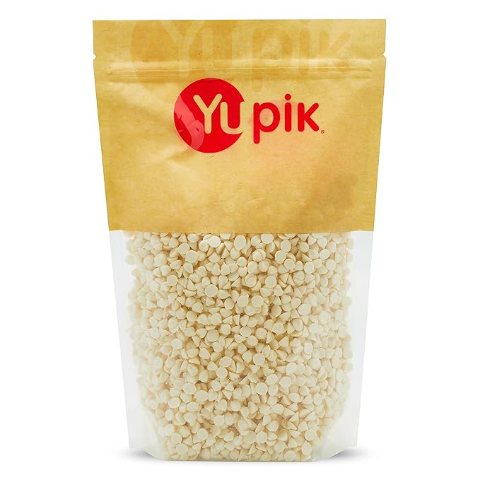 Yupik Yogurt Baking Chips, 2.2 lb (35.2 oz), Gluten-Free, Kosher, Yogurt Bites & Drops, Yogurt Dips, Sweet Creamy Flavor, Off-White, Melts Smoothly, Ideal for Baking, Snacking, Molding & Topping