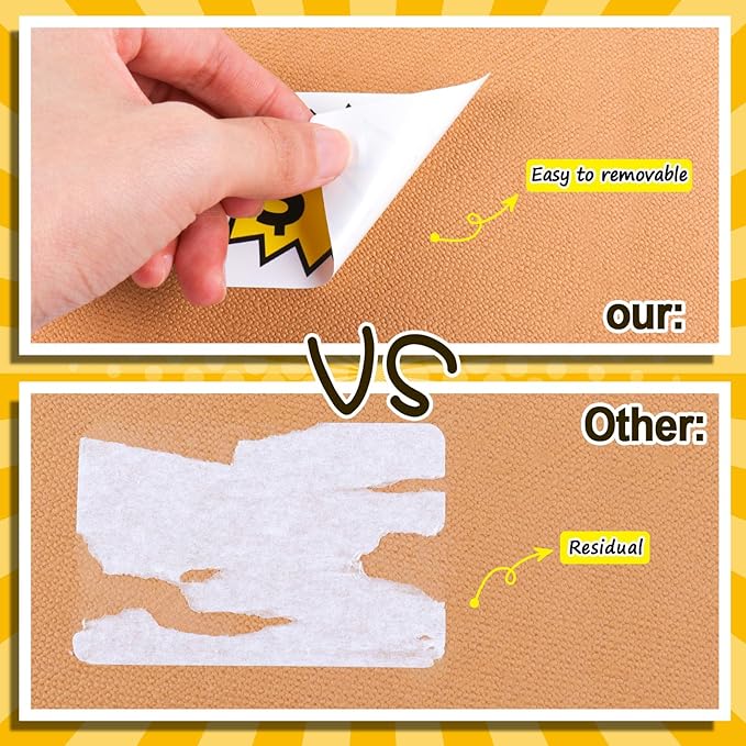 300 Pcs Garage Sale Stickers, (2"x3") Removable Adhesive Yard Sale Price tag Stickers with Space to Write Pricing, Rummage Sale Price Labels for Retail, Flea Market, Annual Community Sales