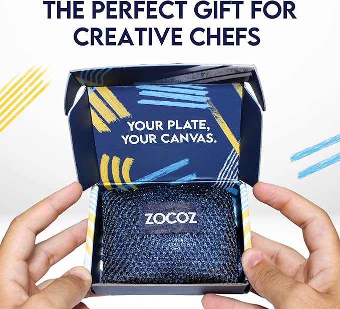 Chef Plating Tools Culinary Set - 2 Silicone Wedges with 12 Patterns - Professional Chef Tools for Food Plating, Pastry Art, and Chef Gifts