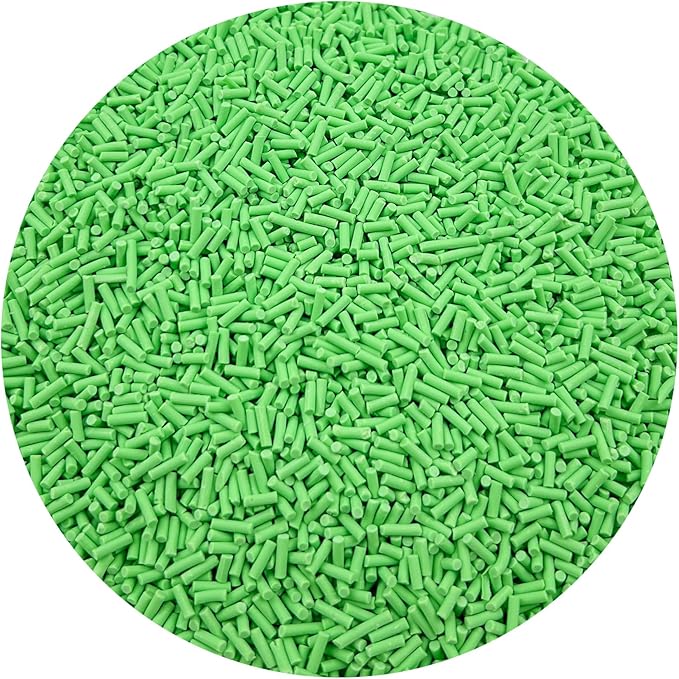 150g Fake Sprinkles Resin Sprinkles Clay Sprinkles Fake Candy Sprinkles Polymer Sprinkles Polymer Clay Slices for Resin Nail Slime Scrapbook DIY Art Crafts Making(237-green)