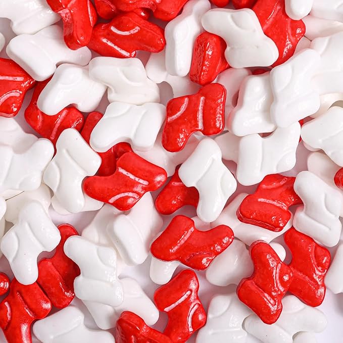 Santa Boots Christmas Sprinkles – Festive Red & White Boot Shaped Sprinkles for Cookies, Cupcakes, Cakes & Holiday Baking (Santa Boots)