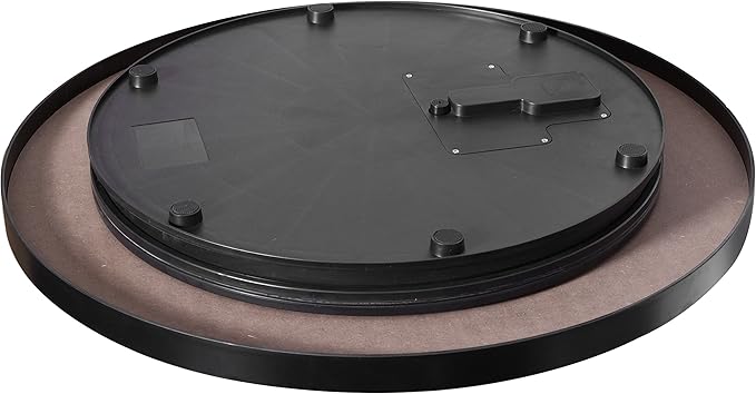 Fotoconic Black Electric Motorized Rotating Turntable Display Stand, 24 Inch / 60cm Diameter, 180 Lb Centric Loading for Shop Display