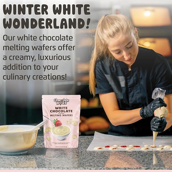Chocolate Works Melting Chocolate Parent (1.0 lb (Pack of 5), White Chocolate)