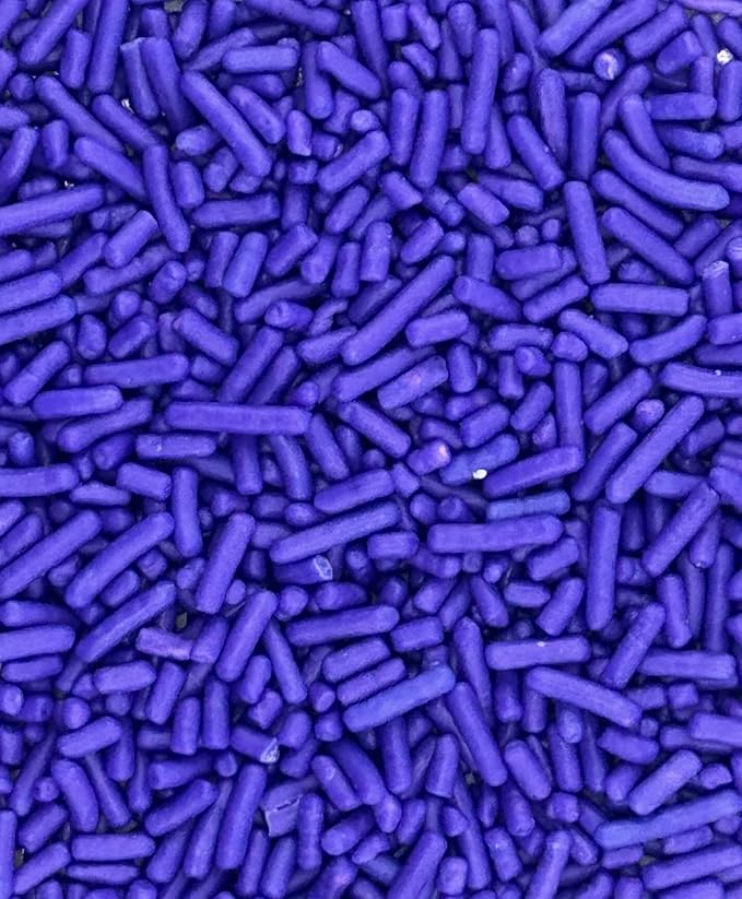 Purple Sprinkles for Baking Cakes, Cupcakes, Cookie Decorations, Ice Cream and Donut Toppings Edible Decorating Baking Supplies - 4 oz package (Purple)