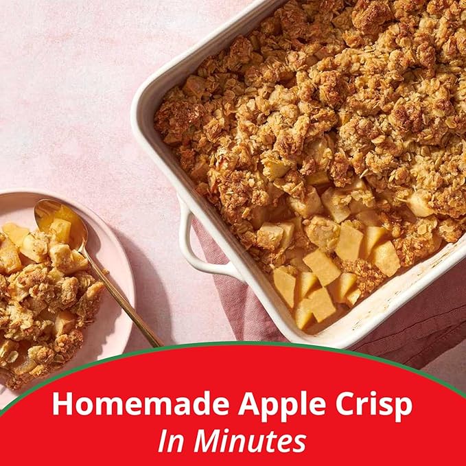 Concord Foods Apple Crisp Mix Easy to Make Dessert with Delicious Ready to Go Ingredients - Sweet, Tender, Fruit Dessert Covered in Buttery, Cinnamon Crumb Topping (8.5 oz Pack of 6)