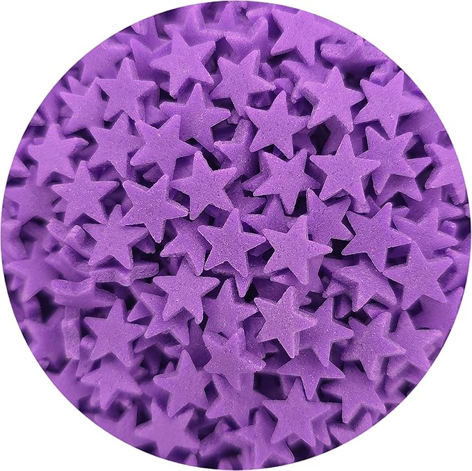 NCS Purple Star Edible Sprinkles, 8 ounces