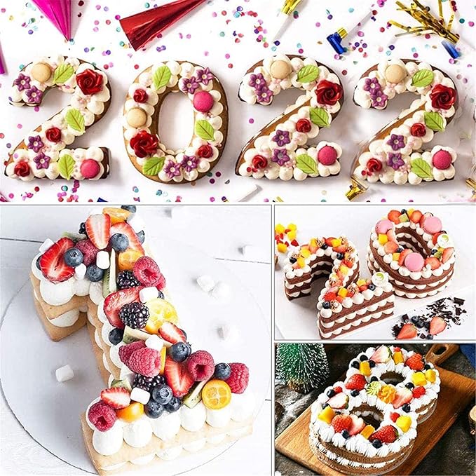 Number 2 Shaped Cake Pan, DIY 3D Two-year Old Birthday Cake Pan, Aluminum Cake Mould Nonstick Baking Tools