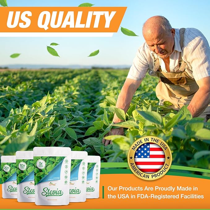 Allulose – Stevia Blend All Purpose Sweetener – 1X Sugar Sweetness; Total Servings 567; Zero Calorie Sweetener, Sugar-Free Substitute for Baking, Smoothies, Coffee; Low Carb Keto Diet Friendly Food | 5-LB