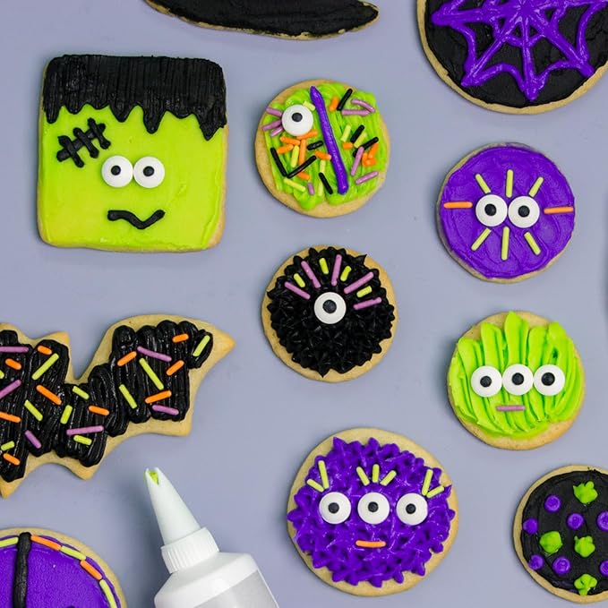 Sweets Indeed Bulk Candy Eyeballs, 200 Edible Eyes, Christmas Sprinkles, Perfect for Cake Decorations, Baking, Ice Cream, Cookies, Cupcake Topper, 2.92 ounces