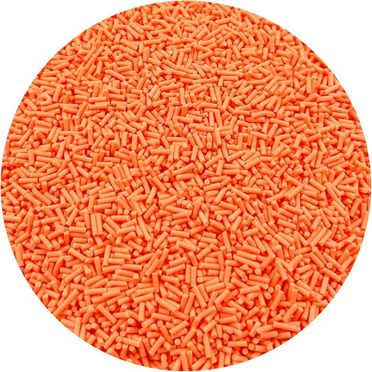 150g Fake Sprinkles Resin Sprinkles Clay Sprinkles Fake Candy Sprinkles Polymer Sprinkles Polymer Clay Slices for Resin Nail Slime Scrapbook DIY Art Crafts Making(239-orange)