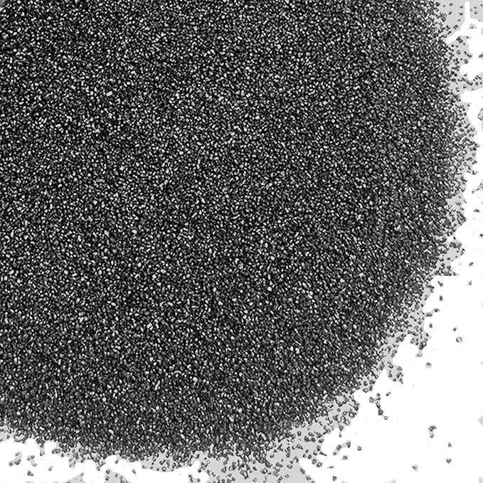 PhilaeEC Black Sanding Sugar Edible Sparkling Crystals for Baking Cake Decoration Cookie Ice Cream Cupcake Toppers Wedding Party Valentines Halloween Christmas Supplies 5oz