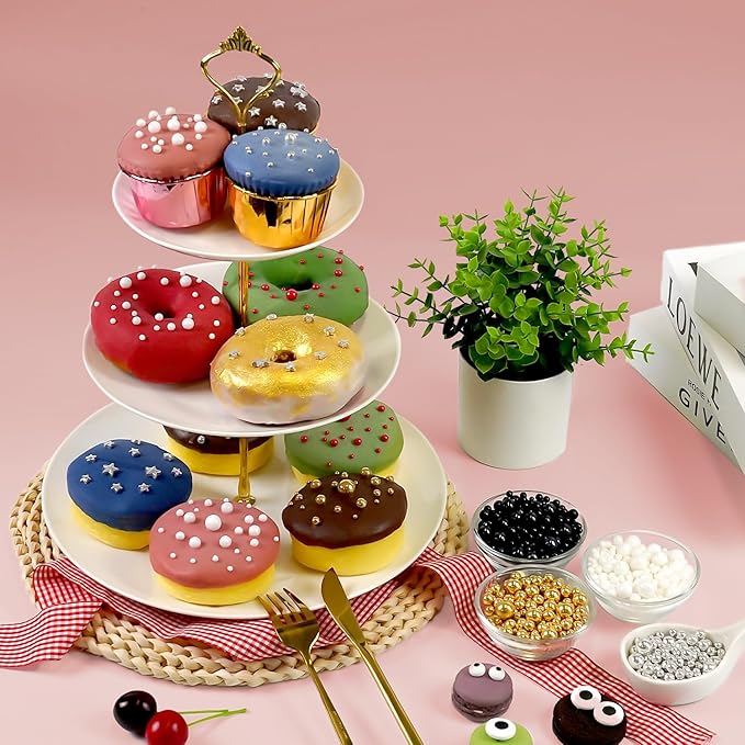 Black Pearl Sugar Sprinkles, Edible Black Sprinkles for Cake Decorating, 150g/5.29oz, Baking Cake Decorations, Foodgrade Toppers, Cupcakes, Cookies, Birthday, Wedding Party Chirstmas Supplies
