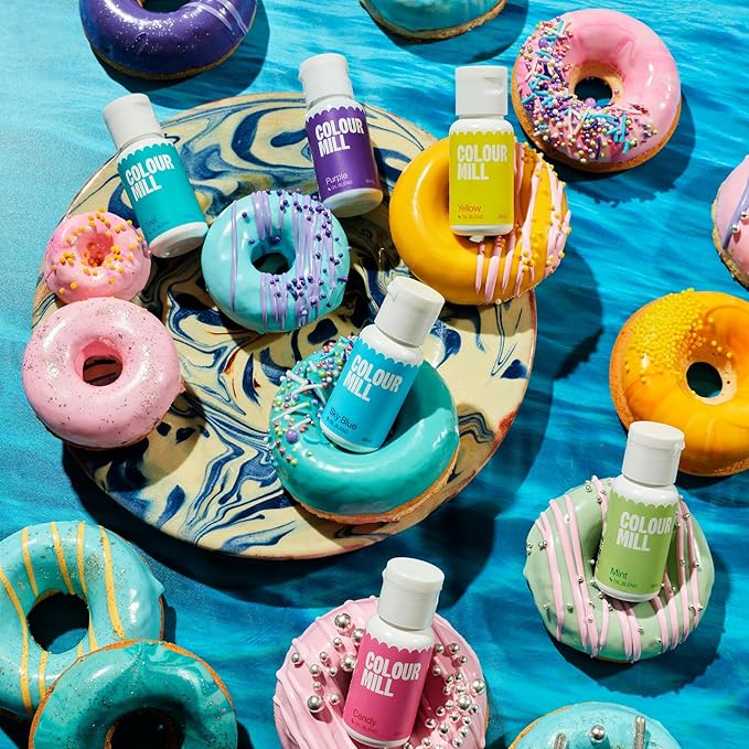 Colour Mill Oil-Based Food Coloring, 20 Milliliters (Pool Party Pack)