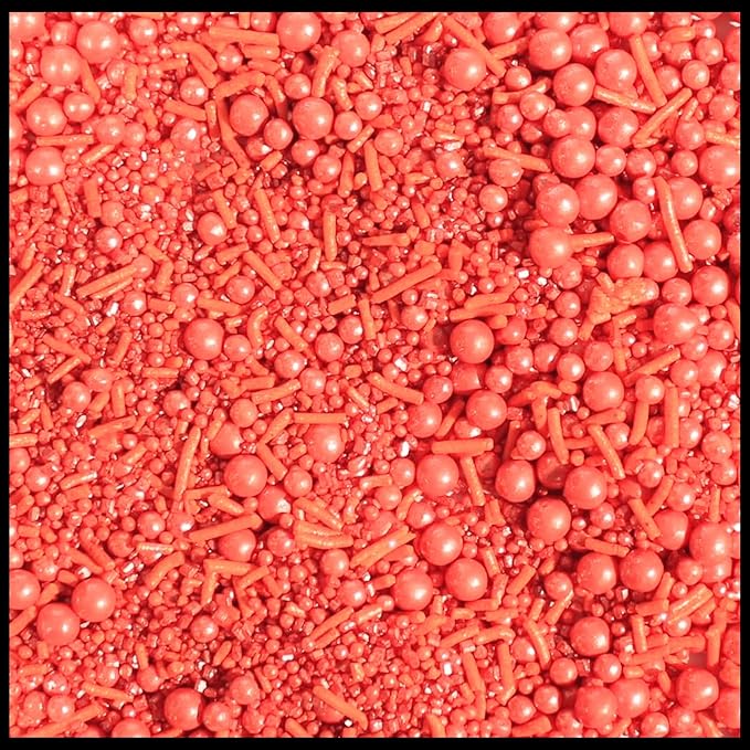 Confect Citrus Orange Sprinkles – Edible Cake & Cupcake Decorating Toppings for Baking, Cookies & Desserts | Vegan, Gluten-Free, Soy-Free, Dairy-Free, Palm Oil-Free- 4.2 Oz