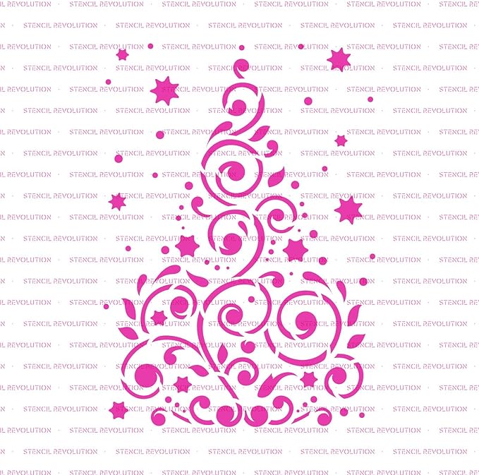 Christmas Tree Stencil - Holiday Designs, Christmas Trees