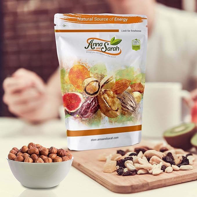 Anna and Sarah Raw Natural Oregon Hazelnuts in Resealable Bag, 3 Lbs (1 Pack)