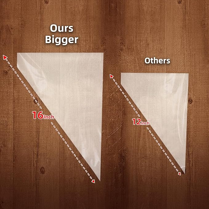 16 Inch Piping Bags Disposable, 50 Pcs Large Pastry Bags, Icing Bags, Cake Decorating Bags, Decorating Bags Large Piping Bags, Frosting Bags
