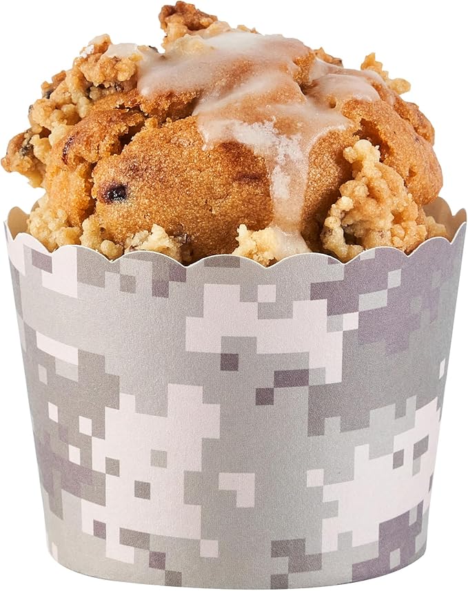 Panificio 3 Ounce Cupcake Wrappers, 200 Scalloped Baking Cups - Oven-Ready, Greaseproof, Assorted Paper Cupcake Liners, Disposable, For Birthdays, Baby Showers, Or Weddings - Restaurantware