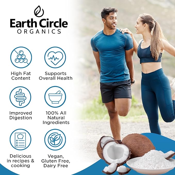 Organic Coconut Milk Powder | Vegan Keto Coconut Creamer, Dairy-Free, Gluten-Free, No Added Sugar, High in MCTs, Antioxidants, & Iron | For Smoothies, Baking, & Cooking (1 Pound, Pack of 2)