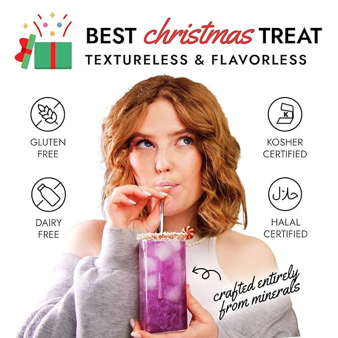 MONÉGASQUE Lavender Purple Edible Glitter for Drinks 10g – Edible Glitter for Cakes & Cocktails – Cocktail Drink Shimmer Flakes – Christmas Food Decorating Sprinkles & Cake Decorations Spray Dust