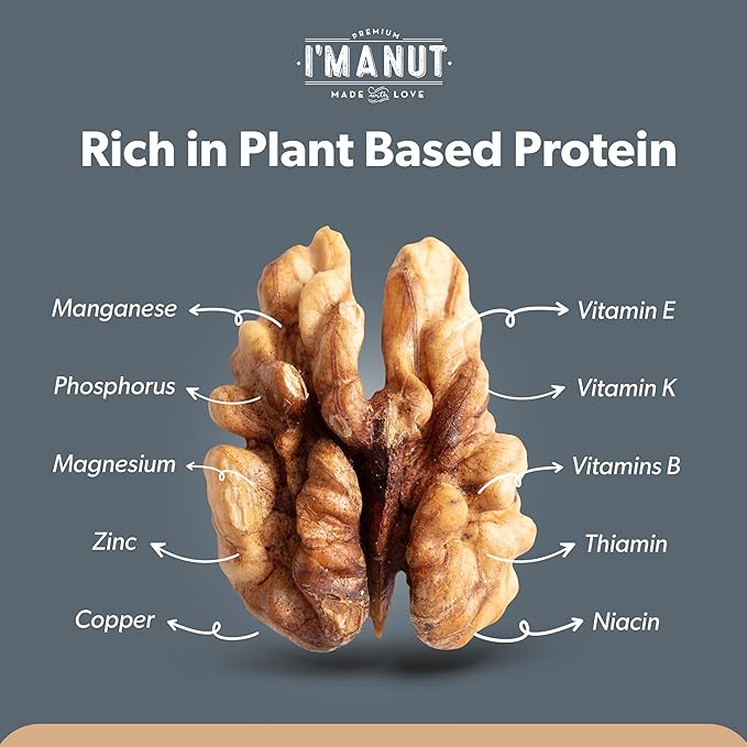 Premium Raw Chopped Walnuts 16oz (1 lb) - 100% Natural, No-PPO, Non-GMO, Batch-Tested Gluten & Peanut Free, Kosher, Small Batch Quality