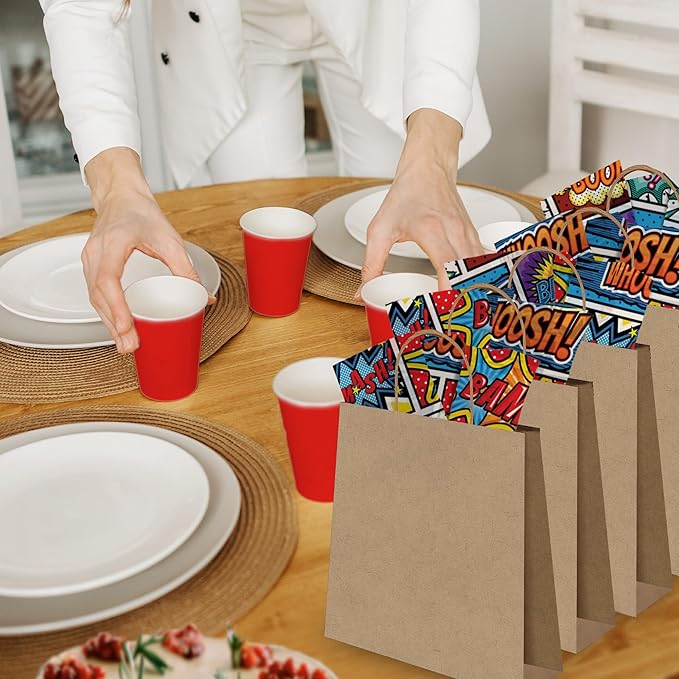 Pro Supply Global Superhero Comic Book Printed Tissue Paper for Boy's Gift Bags or Boxes and Wrapping - Bulk Decorative Art Tissue Paper for Packaging and Gifting | 24 Sheets 20" x 30"
