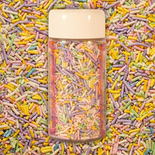 Confect Rainbow Sprinkles | Prism Party Custom Jimmies Blend | Multicolor Edible Toppings for Cake & Baking Decoration | Vegan, Gluten-Free, Nut-Free, Dairy-Free, Palm Oil-Free – 4.2 Oz