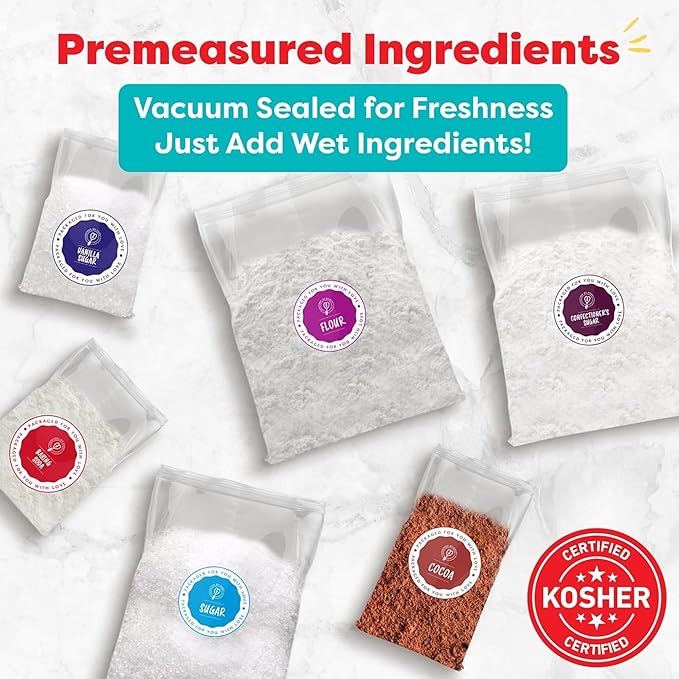 Baketivity 6-Month Baking Subscription Kit for Kids – Pre-Measured Ingredients, Step-by-Step Recipes, Bake-Along Videos, and Hands-On Learning – Fun Gift for Boys & Girls