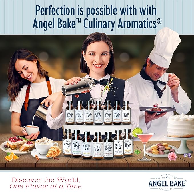 Pure Valencia Orange Extract 5X for Baking and Mixology - 100 Servings Culinary Aromatics, Kosher, Keto Friendly, Vegan, Gluten-Free Flavoring for Cooking, Desserts & Drinks (2 Oz Extract w/ Latex-Free Dropper)