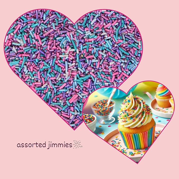 Confect Rainbow Sprinkles (Confetti Explosion)– Edible Multicolor Baking Toppings-Custom Blend Jimmies for Cake, Cupcake & Cookie Decorating – Vegan, Gluten-Free, Nut-Free, Soy-Free, Dairy-Free, Palm Oil-Free – 4.2 Oz