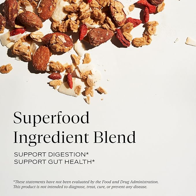 SAKARA Classic Superfood High Fiber Granola Mix - Nutrient-Rich Ingredients, Vegan, Gluten-Free, Non-GMO, No Sugar Granola, Supports Digestion and Gut Health, Healthy Breakfast or Snack - 11.5oz - (Pack of 2)