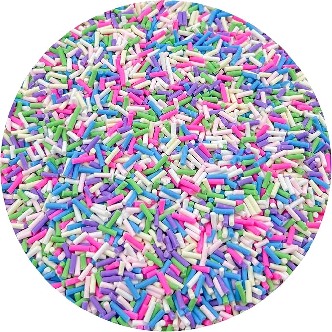 150g Fake Sprinkles Resin Sprinkles Clay Sprinkles Fake Candy Sprinkles Polymer Sprinkles Polymer Clay Slices for Resin Nail Slime Scrapbook DIY Art Crafts Making(249-mixed Color 1)