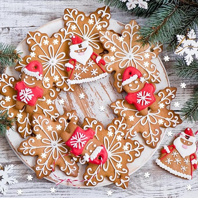 Christmas Sprinkles Edible 8 Oz White Snowflake Sprinkle Holiday Cake Cookie Sprinkles Blue White Jimmies Sprinkle Edible Winter Snow Cake Decorating for Christmas Winter Dessert Baking Decoration