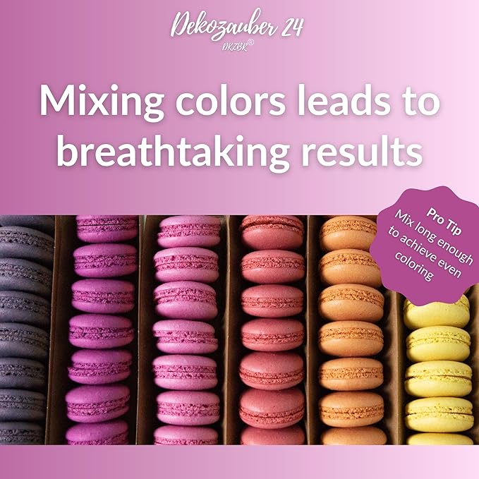 Dekozauber24 Natural purple food coloring, 0.35oz edible powder, dye free, vegan, plant based and gluten free color for baking