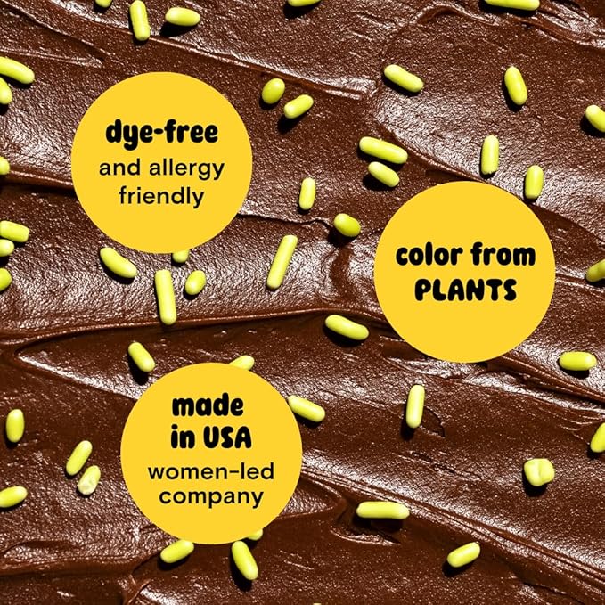 Supernatural Grassy Green Softies Natural Sprinkles, Dye-Free, Soy Free, Gluten Free, Vegan, Made in USA, 3oz