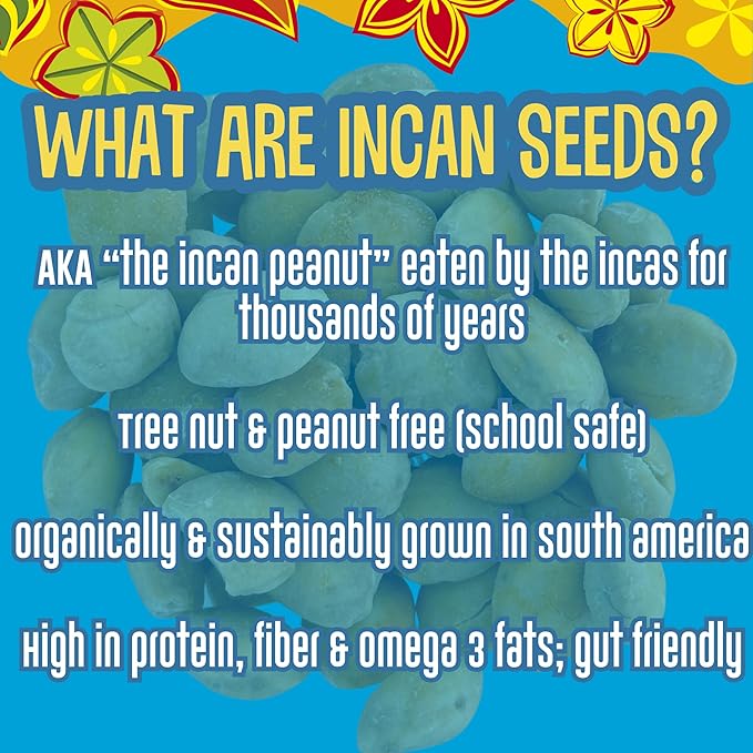 Brass Roots Organic Incan Protein Seeds - Dark Chocolate Coated 12 oz - 1 Pack, High Protein, School Safe, Nut Free, High Omega 3, Supports Gut Health, Good Source of Fiber, Shark Tank