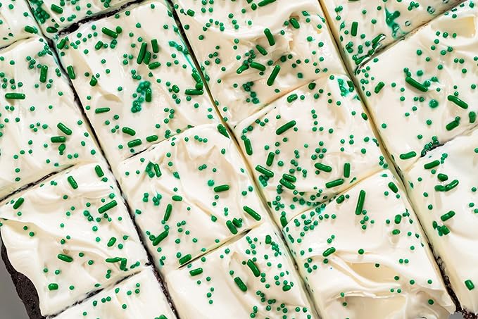 Bakerpan Green Nonpareils Sprinkles - 7 Ounces Green Sprinkles for Cake Decorating, Edible Nonpareils for Cupcakes, Ice Cream (Made in USA)