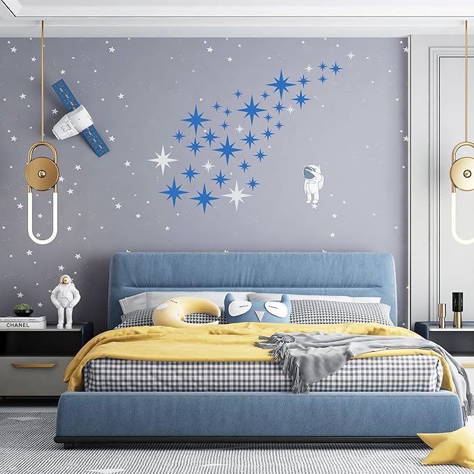 Star Template - 8 Reusable Pentagram Stencils for Painting & Drawing