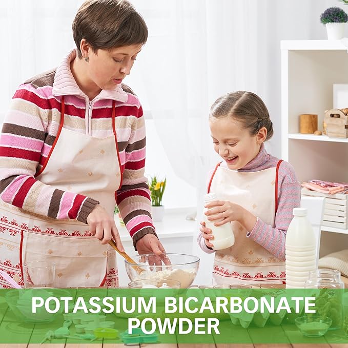 10oz Potassium Bicarbonate, Pure Food Grade Potassium Bicarbonate Powder for Plants, Cakes, Winemaking, Snacks, Potassium Bicarbonate Baking Powder for Leavening, Cookies, and More