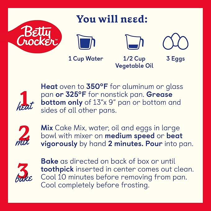 Betty Crocker Favorites Super Moist Devil's Food Cake Mix, Holiday Baking, 13.25 oz