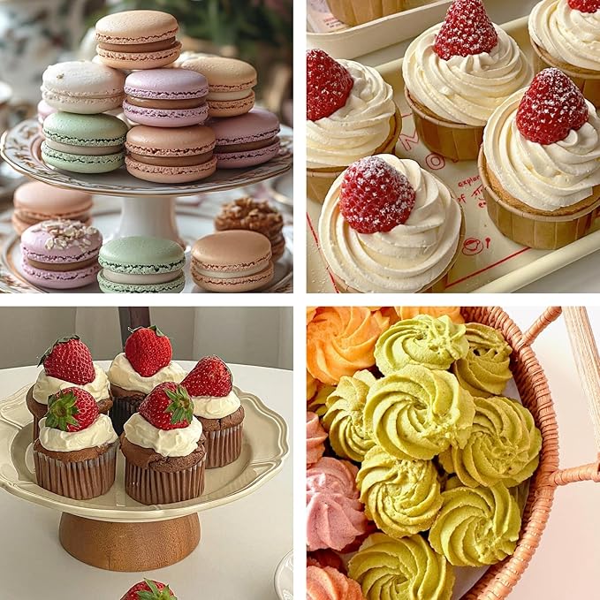 14 Pieces Piping Tips Large, Large Piping Tips Set with Converter and Decorating Bag, Sturdy and Long-Lasting, for Cupcakes, Cake, Cookie and Decorating