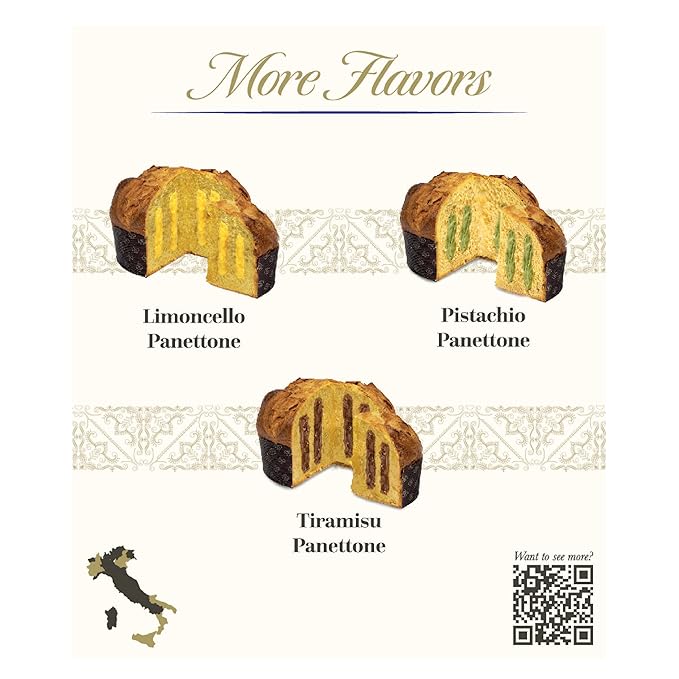Giusto Sapore Authentic Italian Panettone Filled with Chocolate Cream - New and Imported from Italy, Family Owned - 28.21 oz