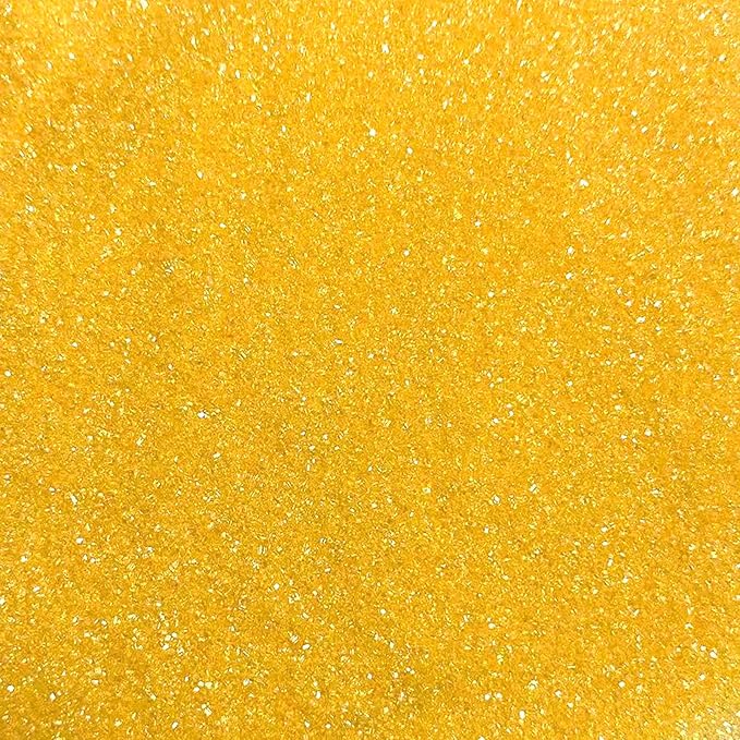 PhilaeEC Yellow Sanding Sugar Edible Sparkling Crystals for Baking Cake Decoration Cookie Ice Cream Cupcake Toppers Wedding Party Valentines Halloween Christmas Supplies 5oz