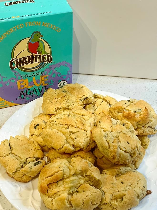 Chantico Agave Sweet Organic Granulated Agave Powder, 35 Sachets convenient pack, single serving sweetener packs, low Glycemic Index, good with tea, coffee and baking