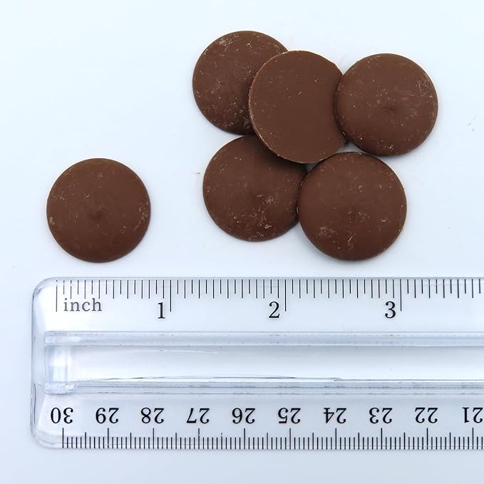 MERCKENS Coating Wafers, Milk Melting Chocolate, Cocoa Lite, 1 Pound Package