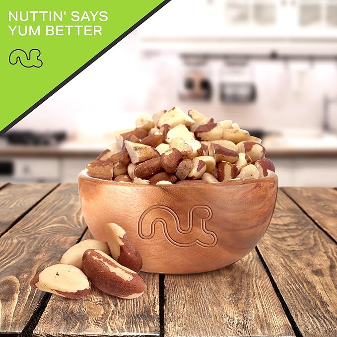 NUT CRAVINGS - Raw Broken Brazil Nuts, Unsalted, No Shell, (16oz - 1 LB) Bulk Nuts Packed Fresh in Resealable Bag - Kosher Healthy Snack, Food Assortments