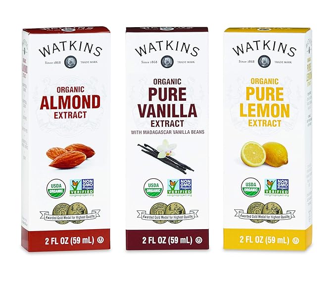 Watkins Pure Vanilla Extract, with Madagascar Vanilla Beans, Non-GMO, Kosher, 4 oz. Bottle, 1-Pack